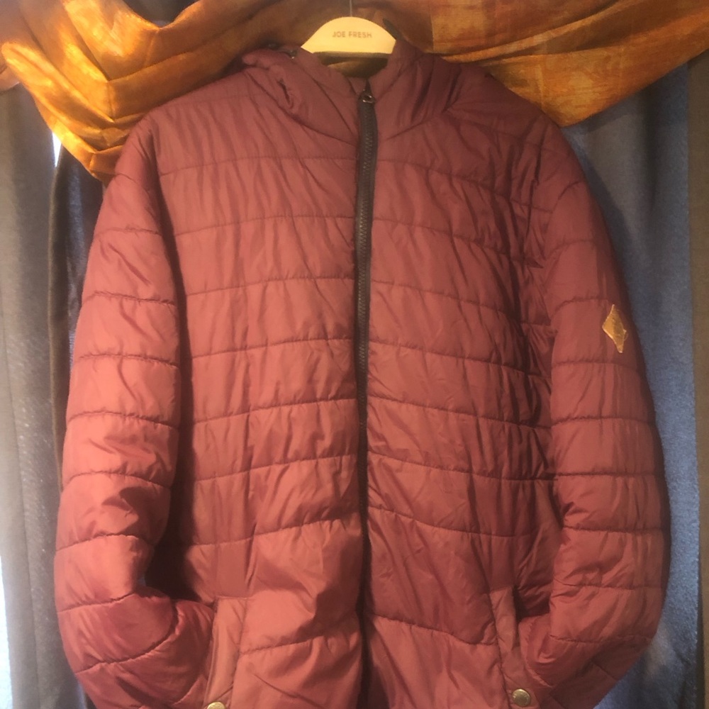 Jack & Jones F/W hooded Puffer jacket (Burgundy)